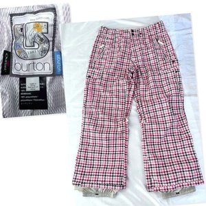 MINT!  BURTON Outlast Houndstooth Snowboarding Pants